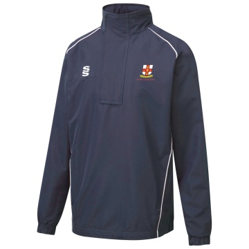 HUTTON CC Dual Curve 1/4 Zip Rain Jacket : Navy